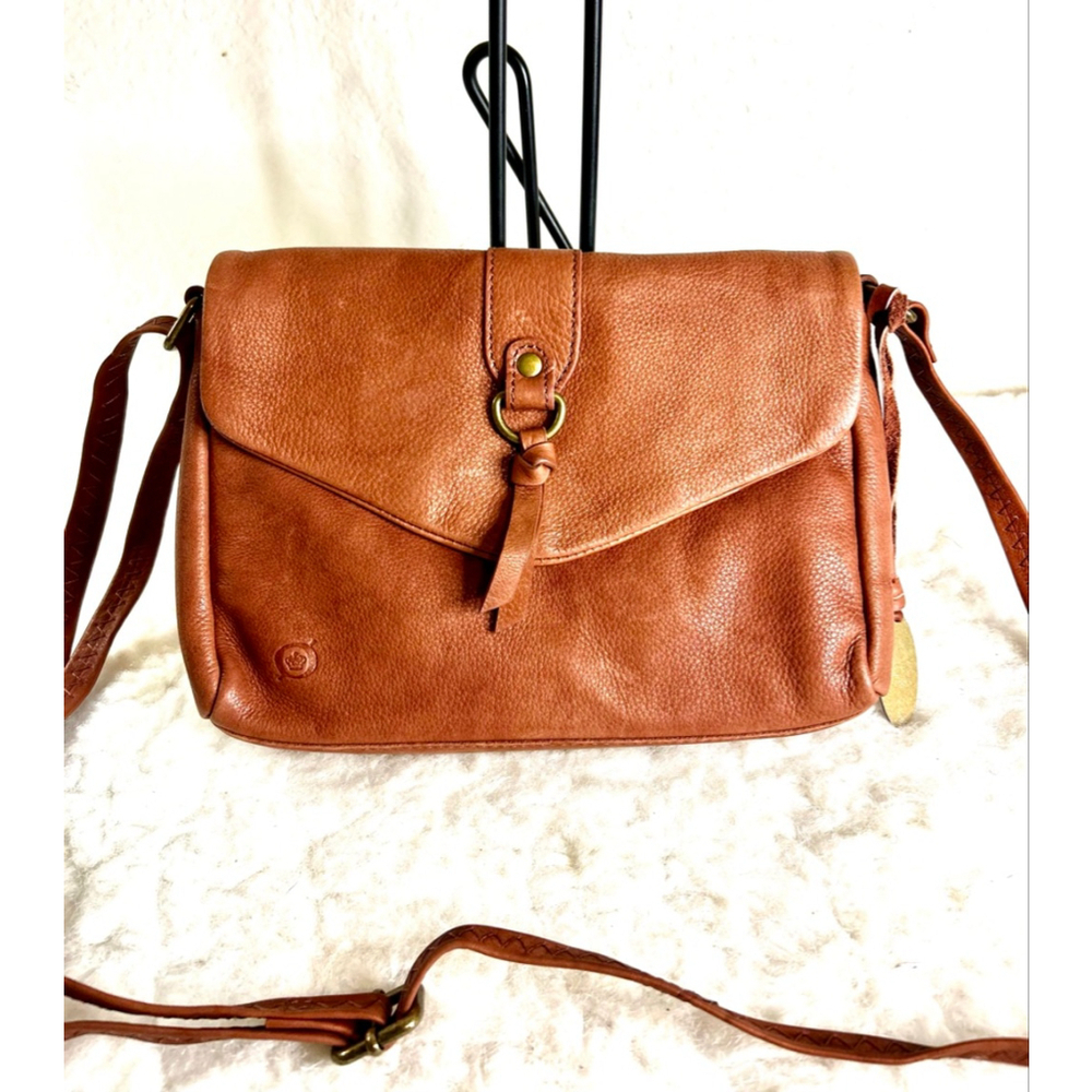 Born Brentgate vintage brown leather crossbody bag